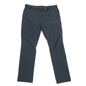 Tofern Softshell Hiking Pants Women 2XL Dark Gray Excellent Fleece Lined Belted